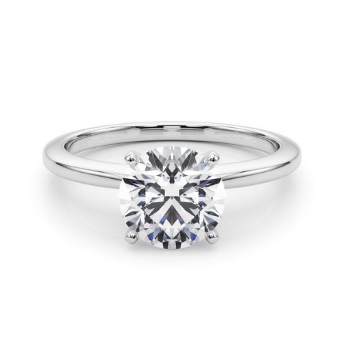 4 Prong Natural  Diamond Ring